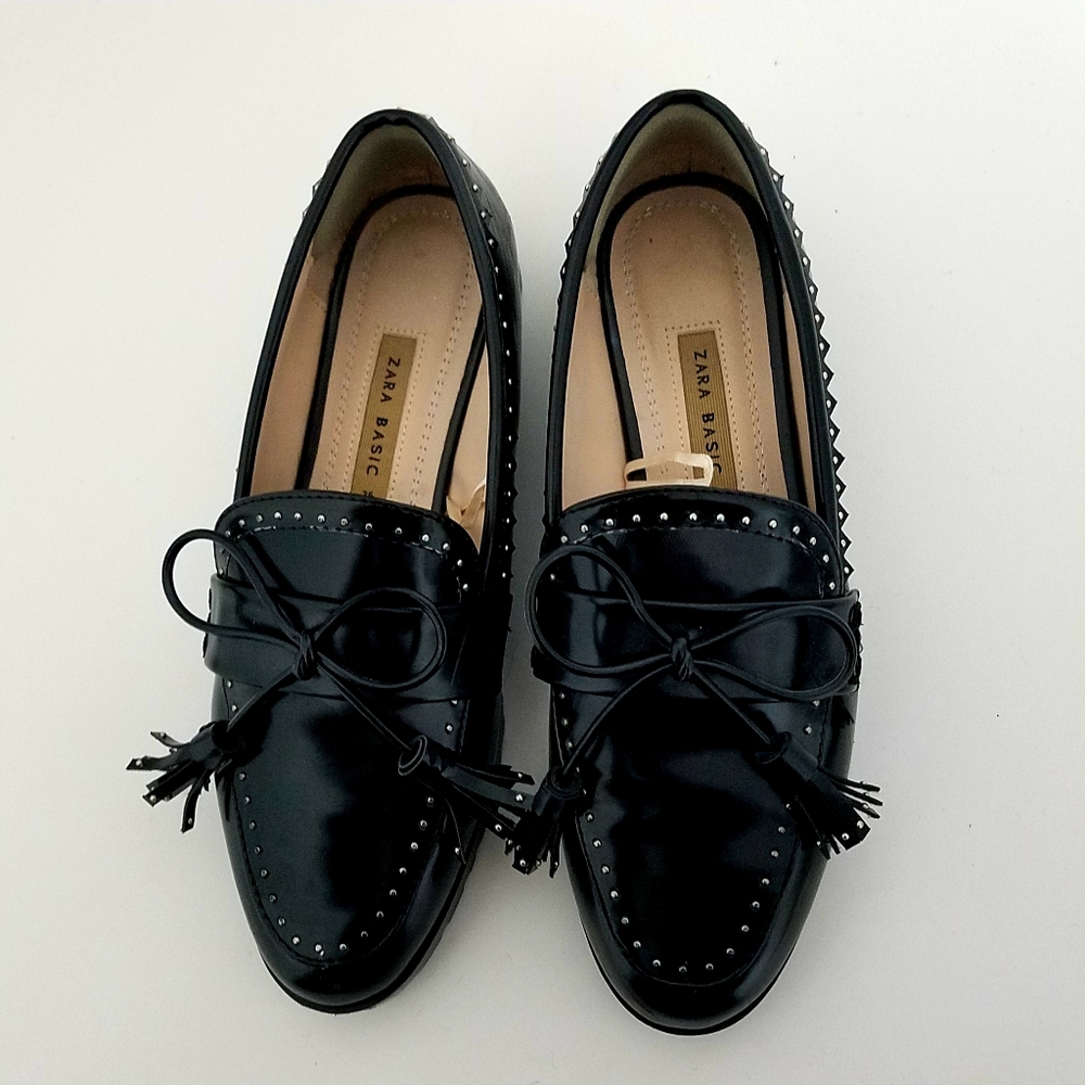 Zara Collection Embellished  Loafers with tassle 6